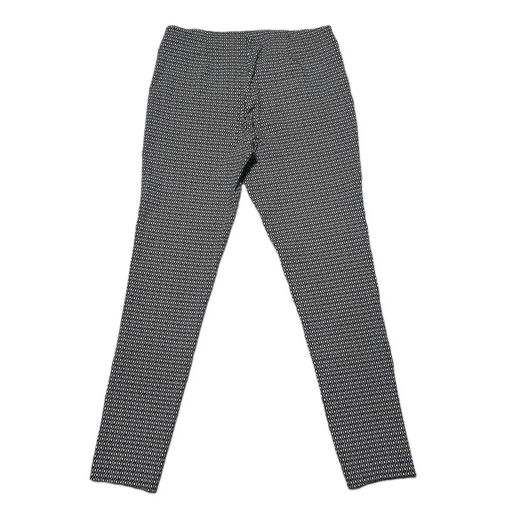 Michael Kors Women's Large Leggings Pull-on Skinny Stretch Diamond Print Pants